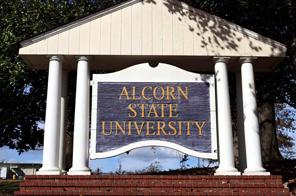 Campus view at Alcorn State University