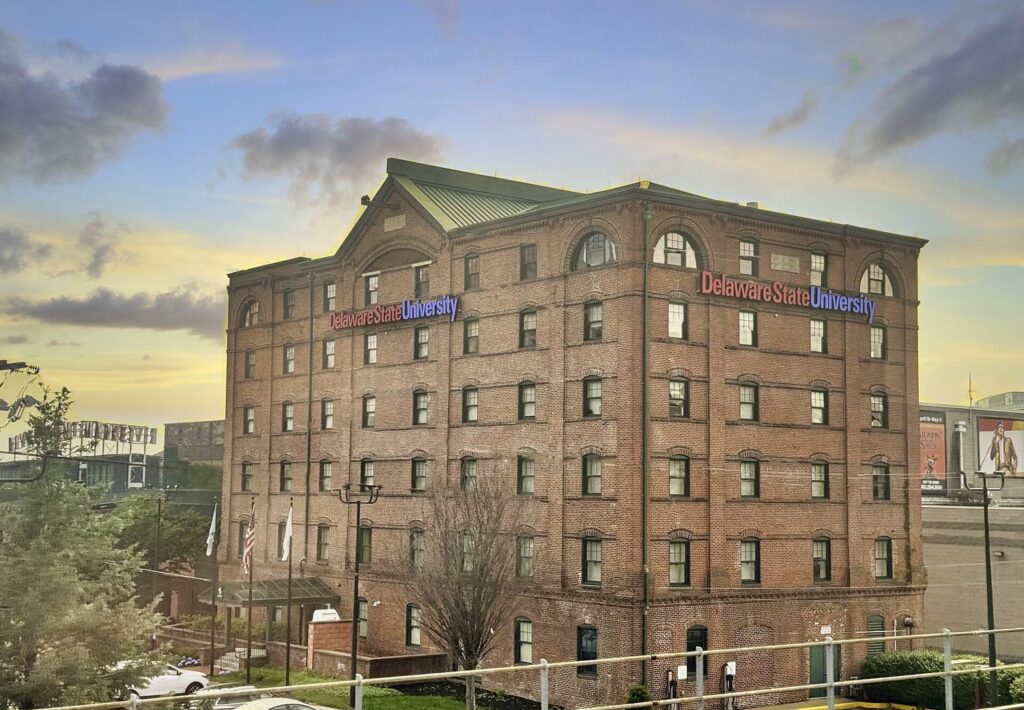 Delaware State University Riverfront campus building in Wilmington, Delaware