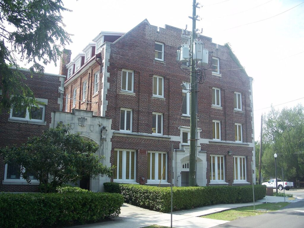 Historic administration building at Edward Waters University in Jacksonville, Florida