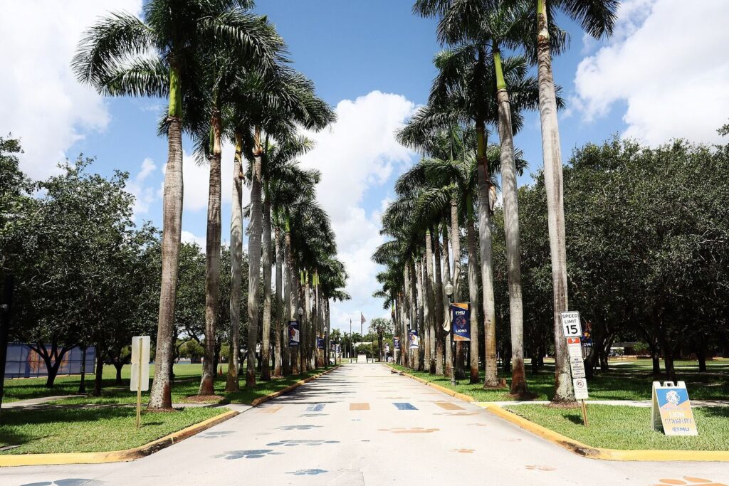 Campus building at Florida Memorial University in Miami Gardens, Florida