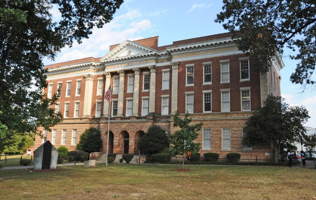Historic administration building at Lane College in Jackson, Tennessee